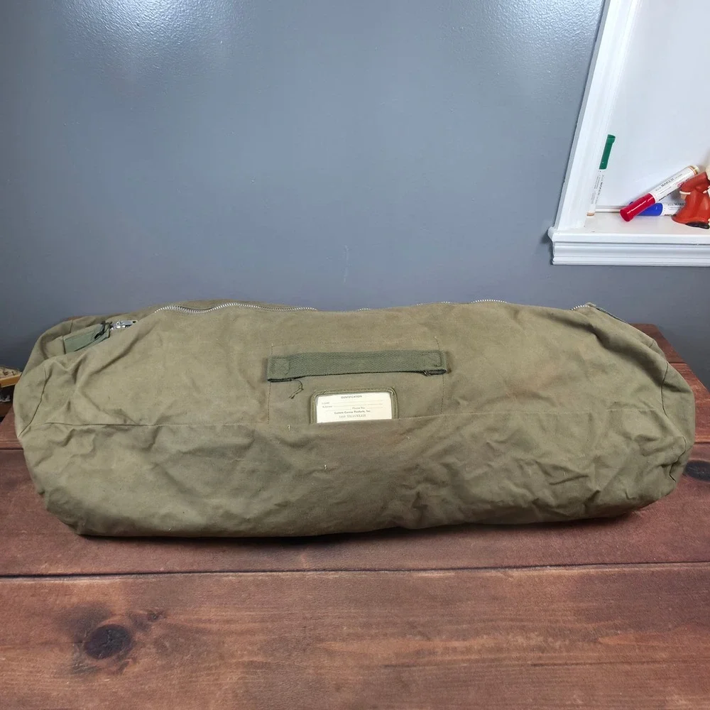 Eastern Canvas Products Duffel Bag Mens Large Olive Green Good 1010 Traveler
